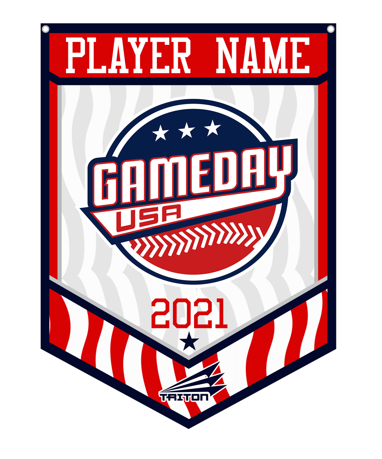 Game Day USA Baseball Custom Banner #BF1
