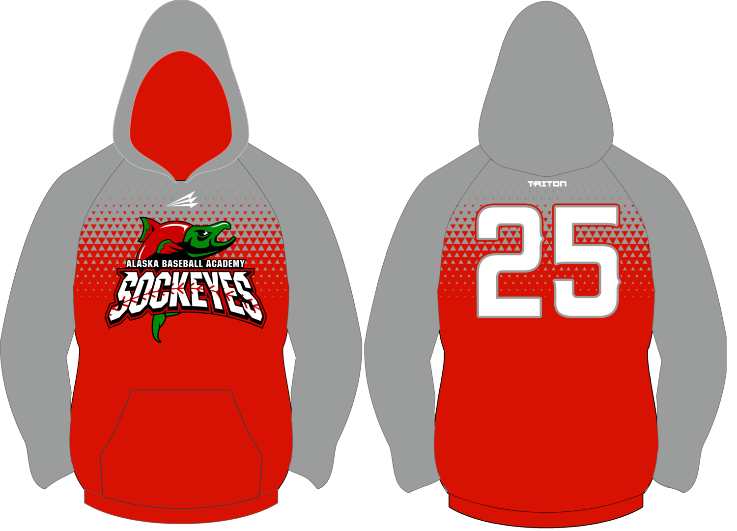 Alaska Baseball Academy Sockeyes Custom Vulcan Hoodie #VH1