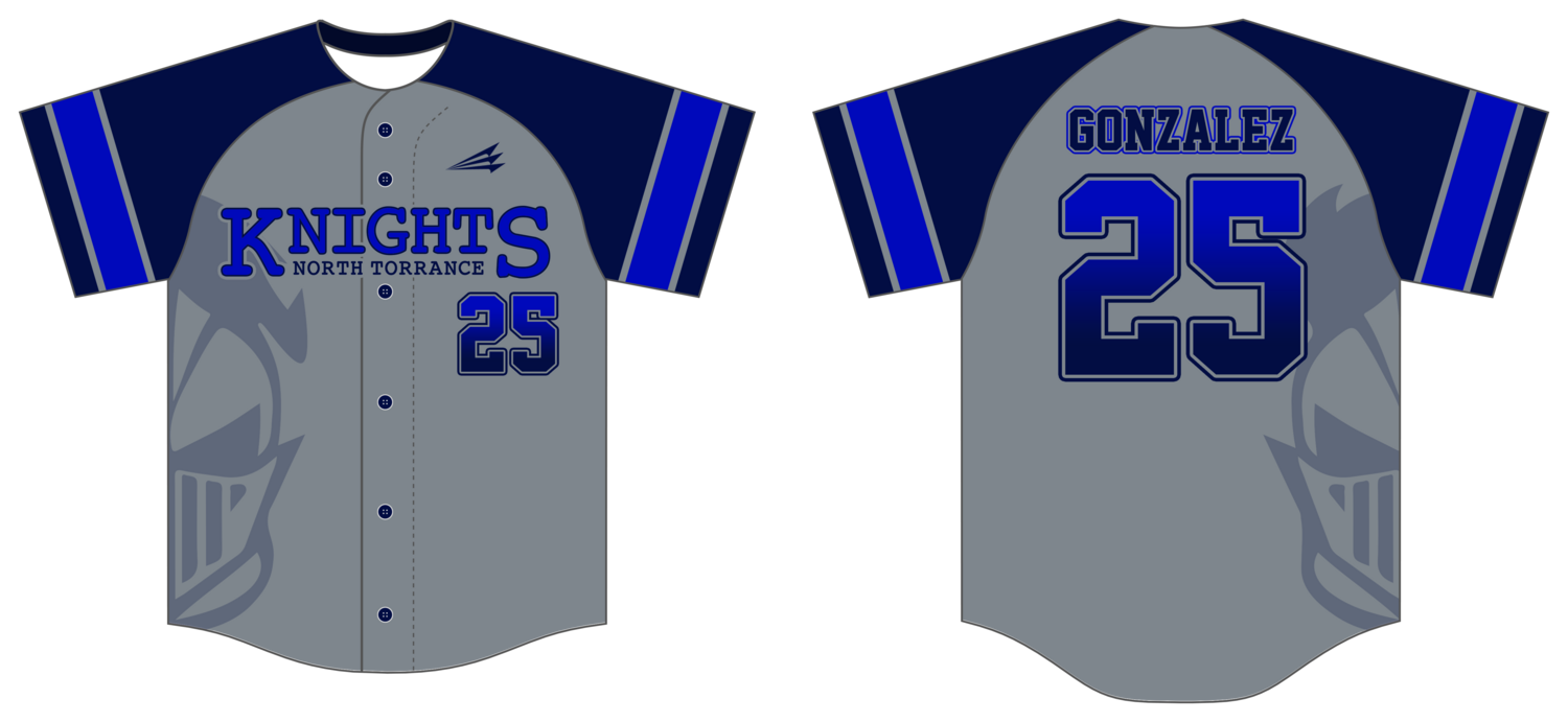 North Torrance Knights Custom Hexaflex Baseball Jersey #J8D