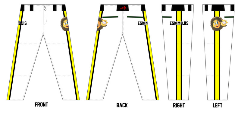 Eskimojis Custom Long Relaxed Baseball Pant #BP1B
