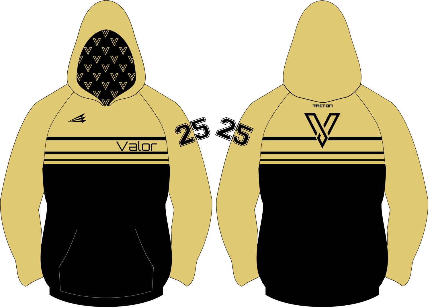Valor Baseball Custom Vulcan Hoodie #VH3C