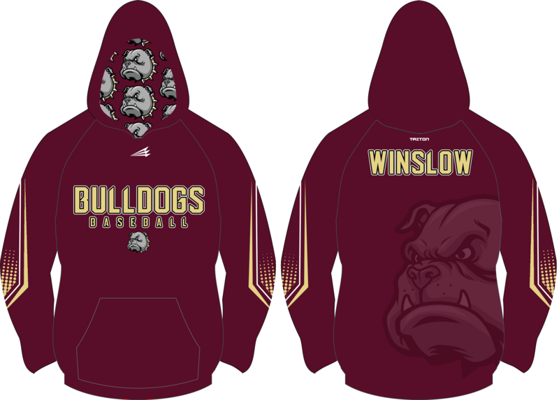 Winslow Bulldogs Custom Vulcan Hoodie #VH1B
