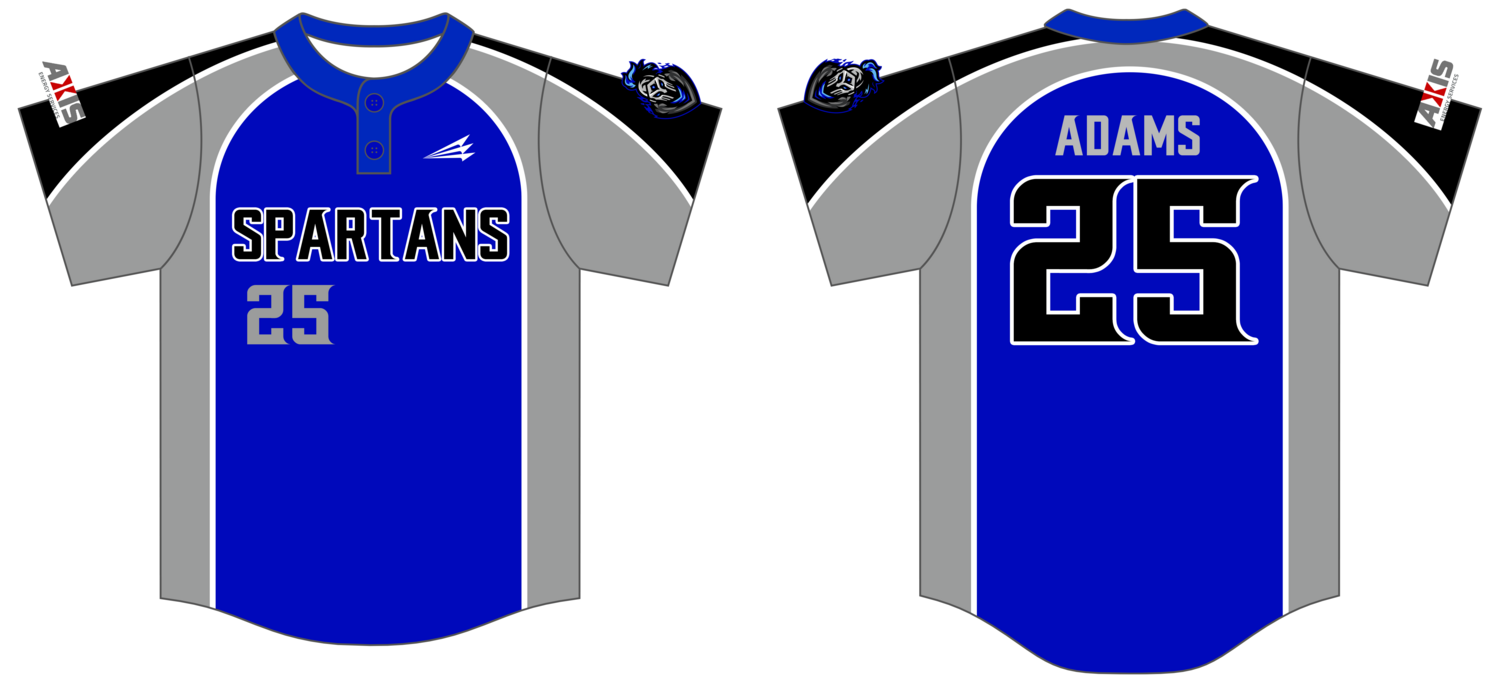 Spartans Custom HExaFlex Baseball Jersey #J2B