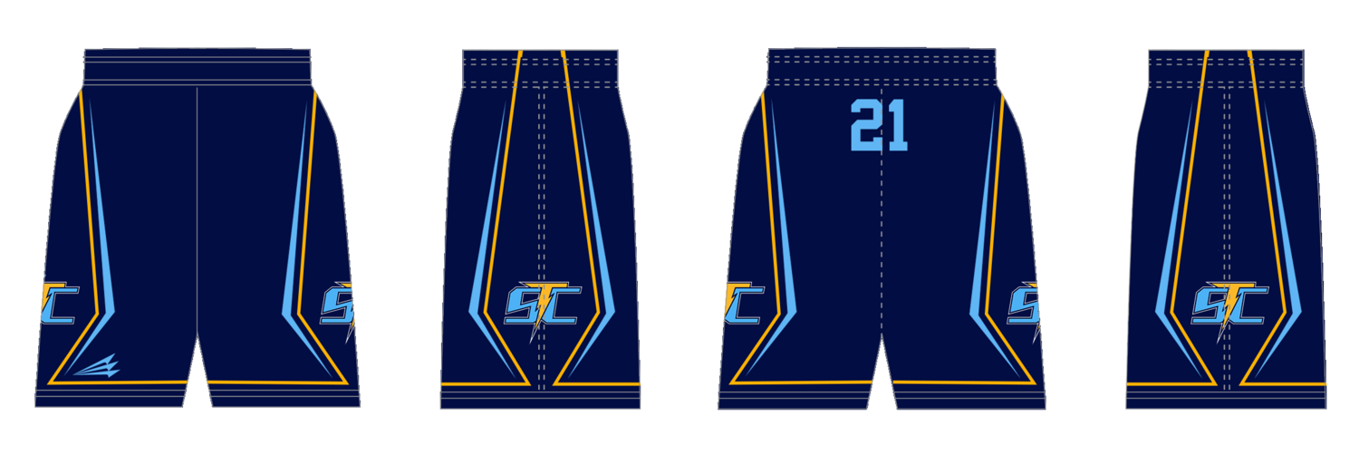 Space Coast Thunder Custom Revolution Pocket Shorts #RV1