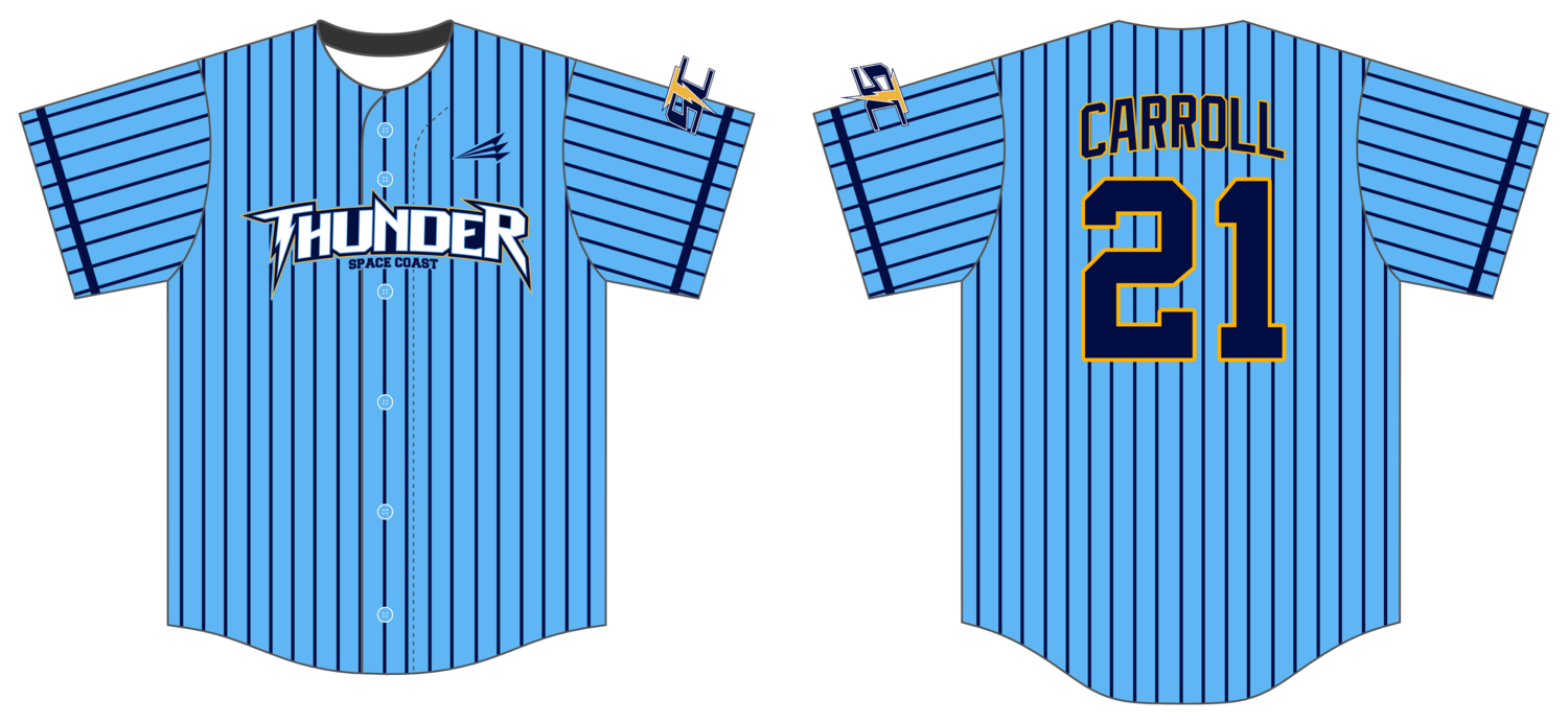 Space Coast Thunder Custom HexaFlex Baseball Jersey #J1