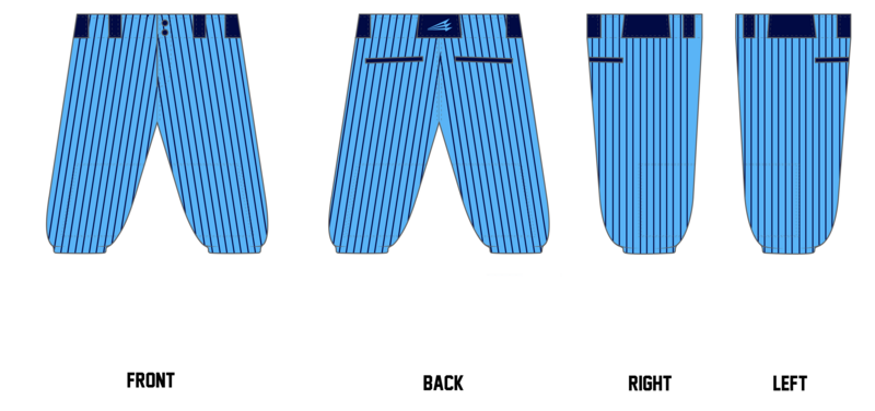 Space Coast Thunder Custom Knicker Baseball Pant #BP1B