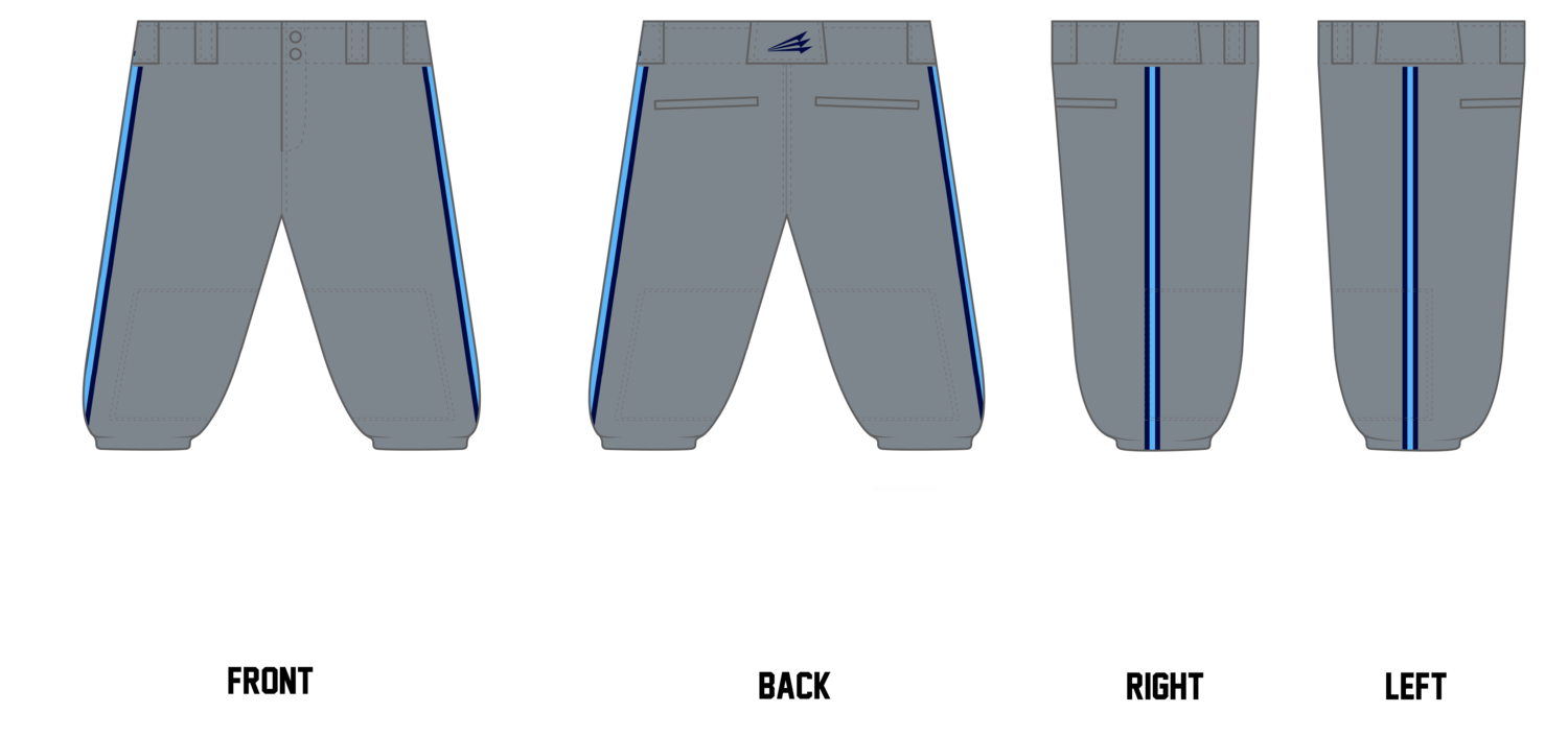 Space Coast Thunder Custom Knicker Baseball Pant #BP2B