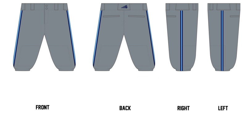 Space Coast Thunder Custom Knicker Baseball Pant #BP2B