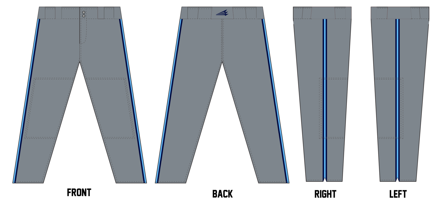 Space Coast Thunder Custom Long Relaxed Baseball Pant #BP2