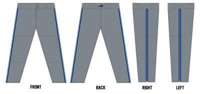 Space Coast Thunder Custom Long Relaxed Baseball Pant #BP2