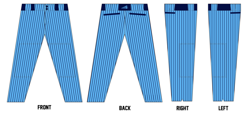 Space Coast Thunder Custom Long Relaxed Baseball Pant #BP1