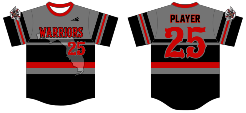 TC Warriors Custom HexaFlex Baseball Jersey #J6