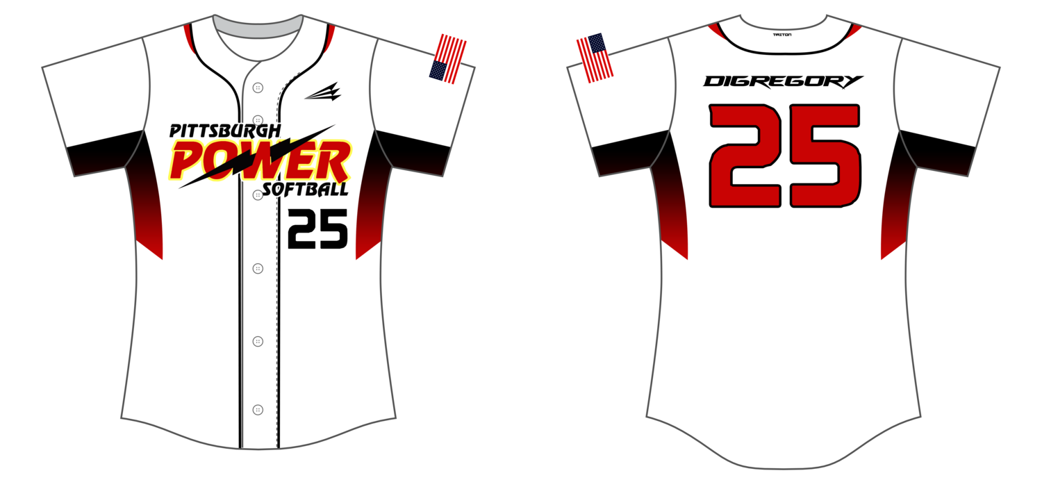 Pittsburgh Power Custom HexaFlex Softball Jersey #J13c