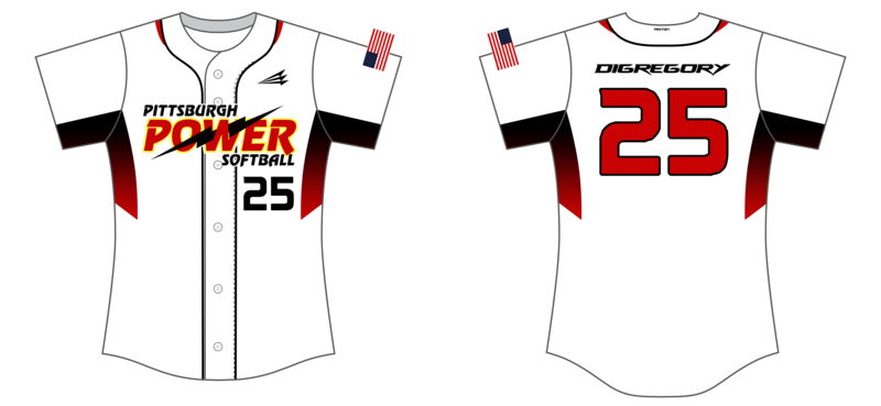 Pittsburgh Power Custom HexaFlex Softball Jersey #J13c
