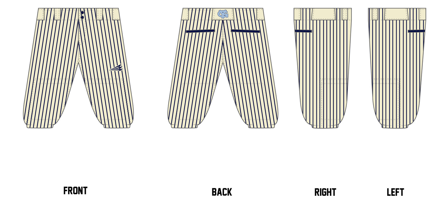 Young Guns (Shepherd) Stacheman Elite Custom Knicker Baseball Pants #BP2B