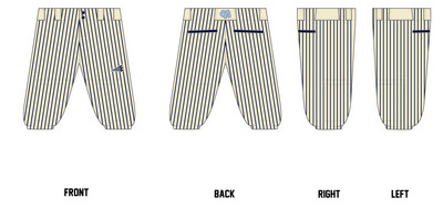 Young Guns (Shepherd) Stacheman Elite Custom Knicker Baseball Pants #BP2B