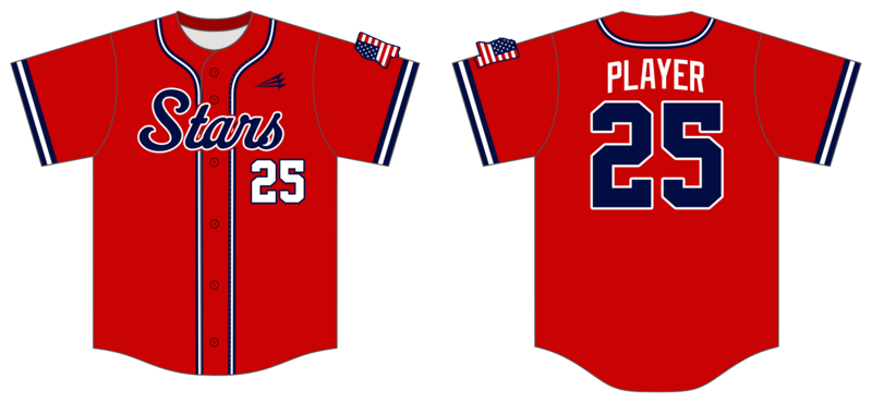 Rawlings Stars (Max Sports) Custom Nanodri Baseball Jersey #J3B