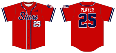 Rawlings Stars (Max Sports) Custom Nanodri Baseball Jersey #J3B