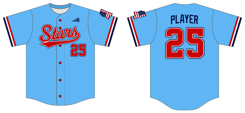 Rawlings Stars (Max Sports) Custom Nanodri Baseball Jersey #J2C