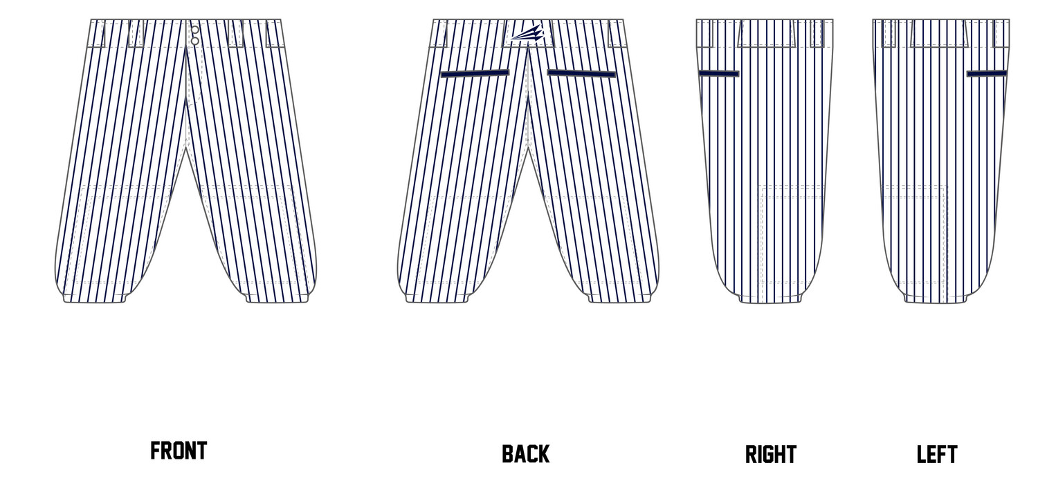 NY Tigers Custom Knicker Baseball Pant #BP4C