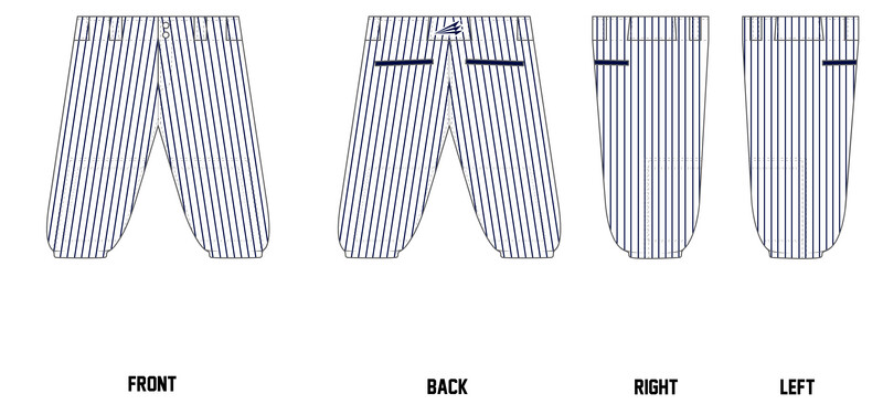 NY Tigers Custom Knicker Baseball Pant #BP4C