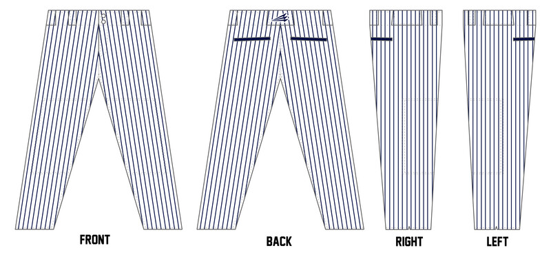 NY Tigers Custom Athletic Baseball Pant #BP4D