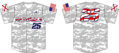 The Naturals Baseball Club Custom HexaFlex Jersey #J5d