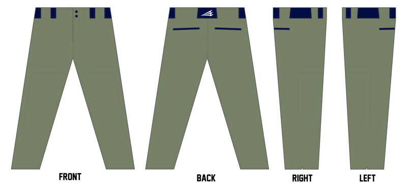 Rogue Custom Long Relaxed Baseball Pant #BP1B