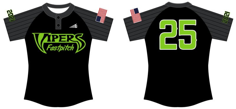 VA Vipers Custom HexaFlex Softball Jersey #J4b