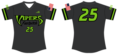 VA Vipers Custom HexaFlex Softball Jersey #J1b