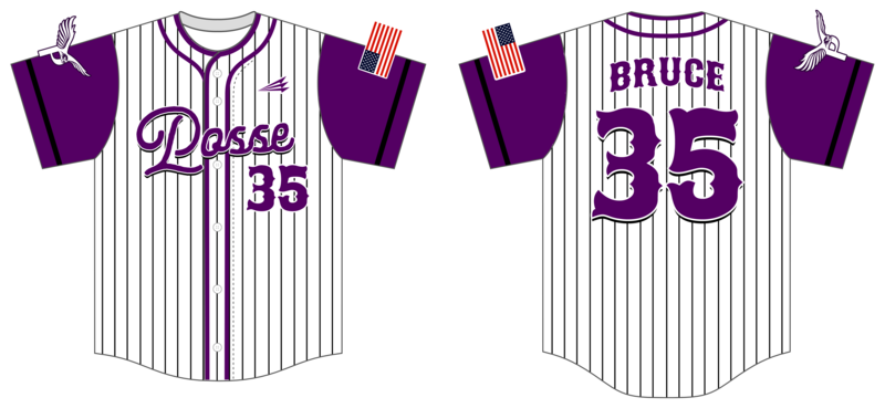 Purple Posse Custom HexaFlex Baseball Jersey #J2