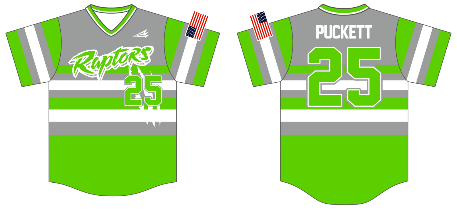 Richland County Raptors Custom HexaFlex Baseball Jersey #J1B