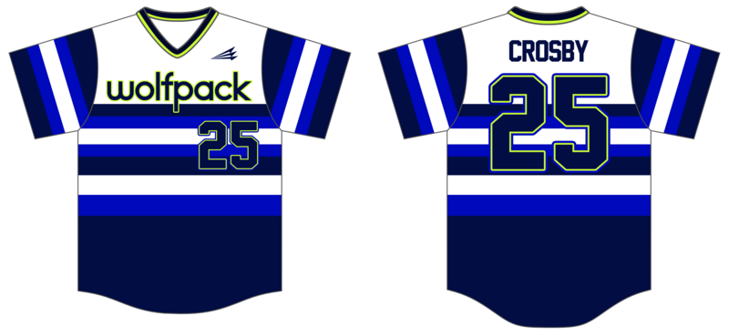 Wolfpack (Crosby) Custom HexaFlex Baseball Jersey #J1b