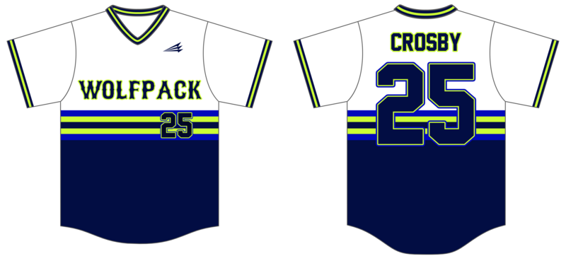 Wolfpack (Crosby) Custom HexaFlex Baseball Jersey #J2