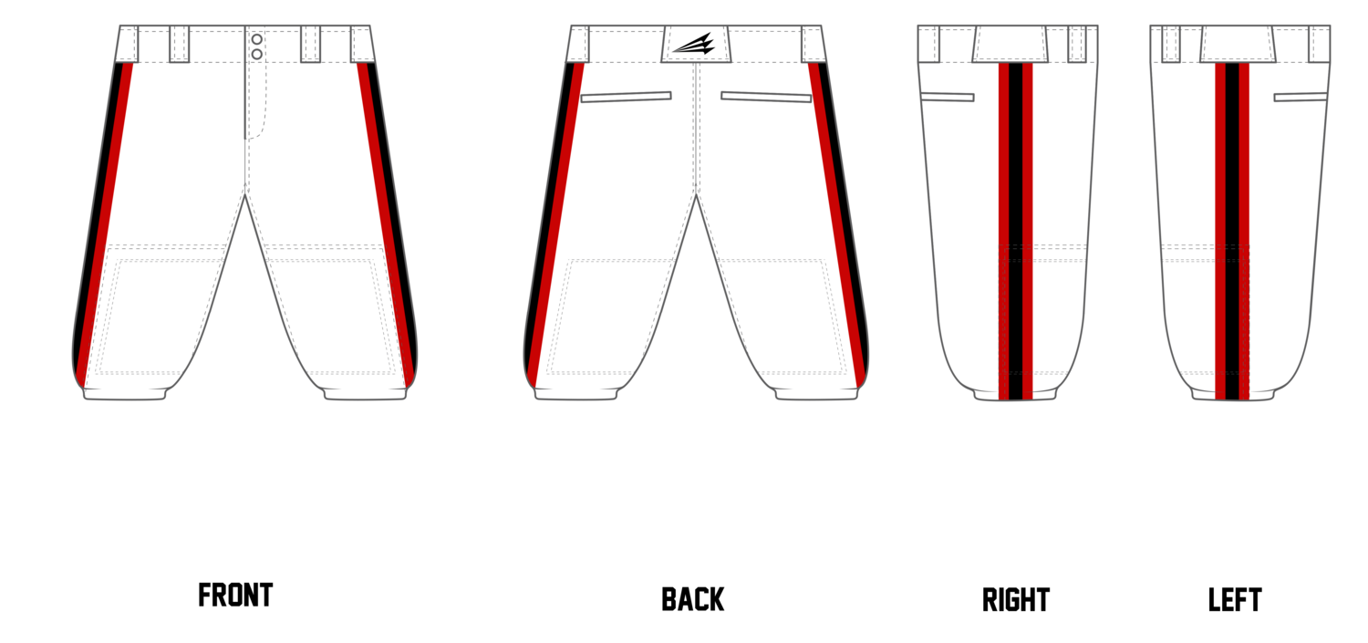 South Alabama Rattlers Custom Knicker Baseball Pant #BP1