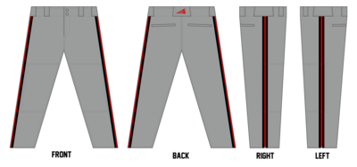 South Alabama Rattlers Custom Long Relaxed Baseball Pant #BP3B