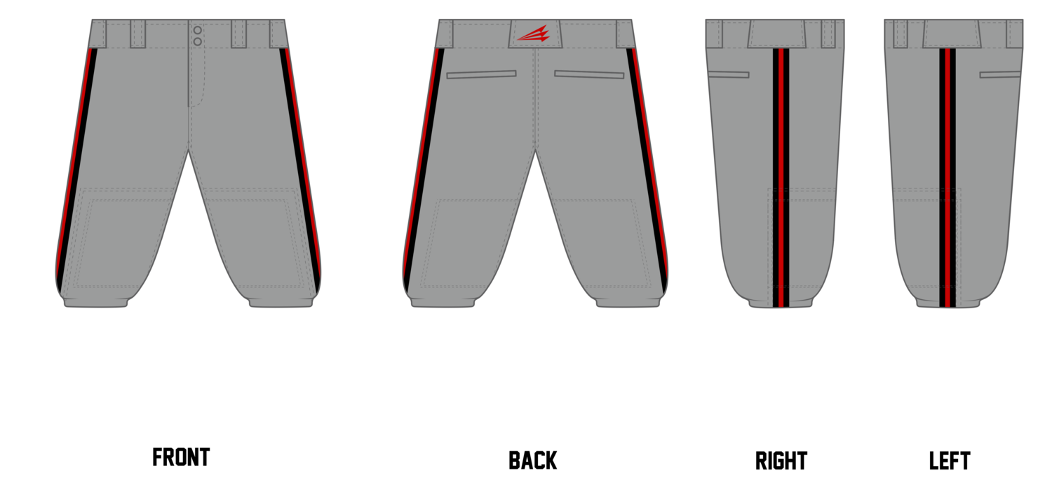 South Alabama Rattlers Custom Knicker Baseball Pant #BP4B