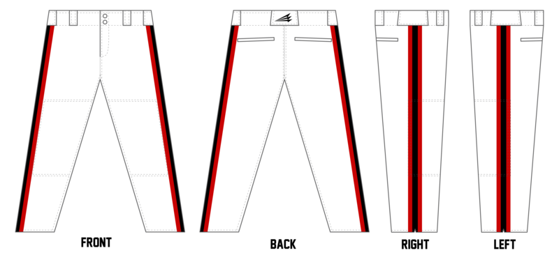 South Alabama Rattlers Custom Long Relaxed Baseball Pant #BP2