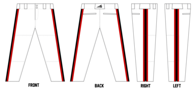 South Alabama Rattlers Custom Long Relaxed Baseball Pant #BP2