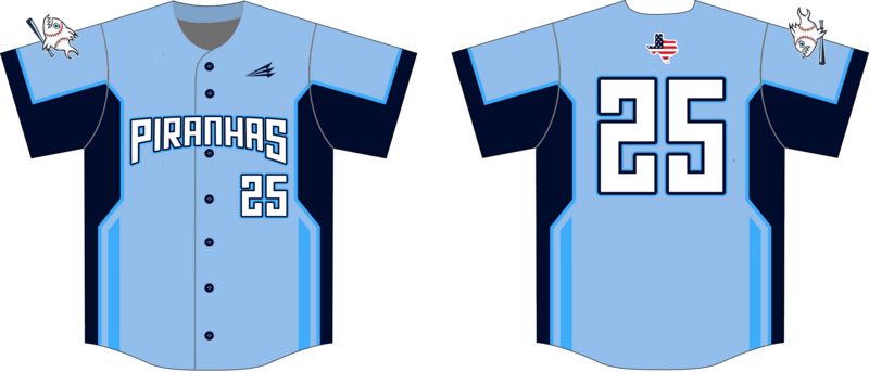 Piranhas Custom NanoDri Baseball Jersey #J34