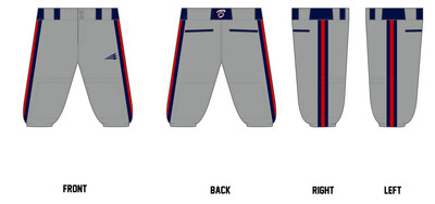 Tennessee Spikes Stacheman Elite Custom Knicker Baseball Pants #BP2