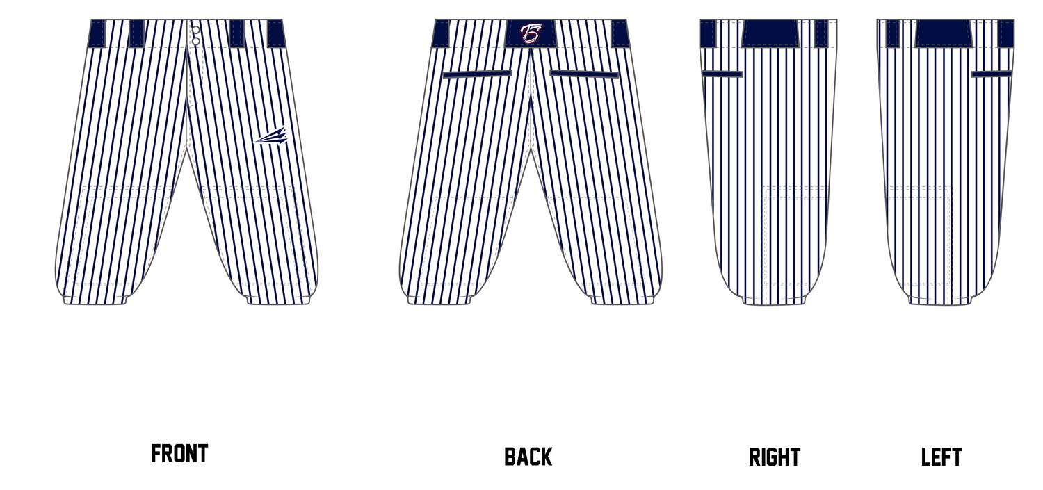 Tennessee Spikes Stacheman Elite Custom Knicker Baseball Pants #BP3