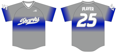 Sharks Custom NanoDri Baseball Jersey #J7B