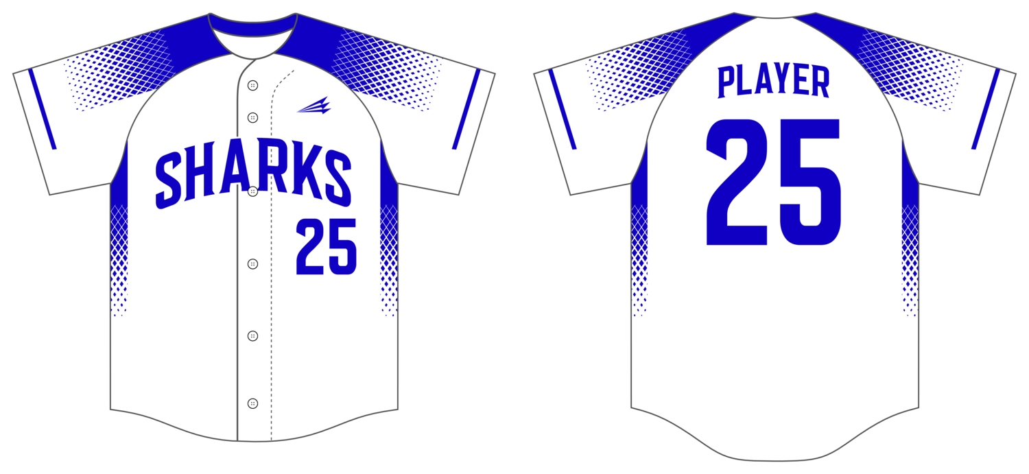 Sharks Custom NanoDri Baseball Jersey #J6
