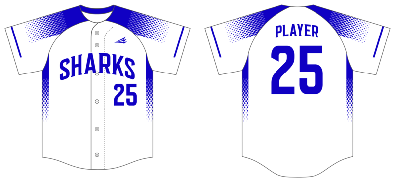 Sharks Custom NanoDri Baseball Jersey #J6