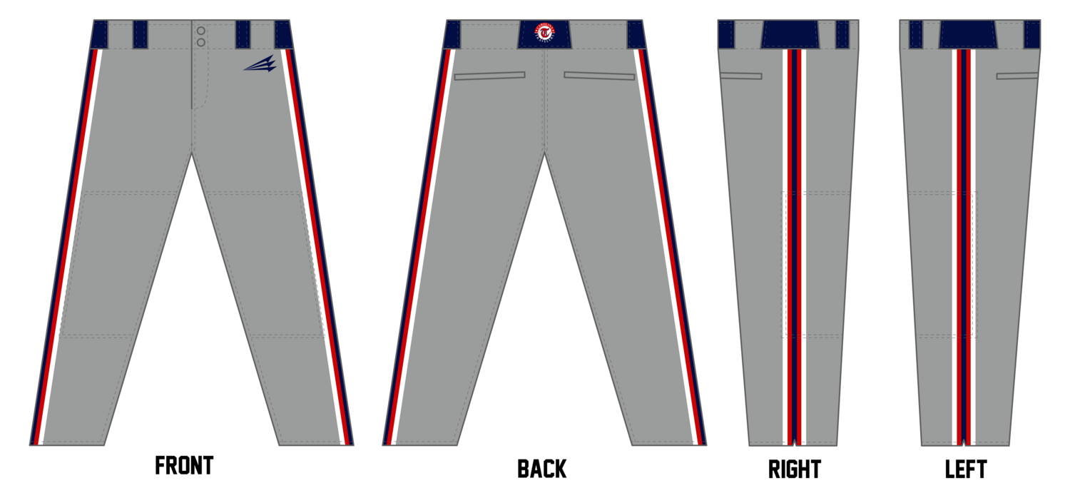 Carolina Travelers Custom Long Relaxed Baseball Pant #BP4B