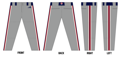 Carolina Travelers Custom Long Relaxed Baseball Pant #BP4B