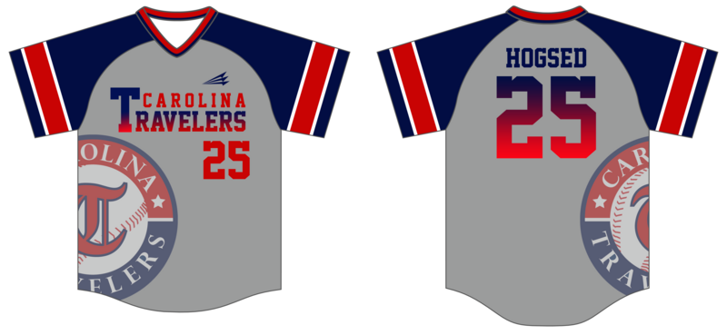 Carolina Travelers Custom HexaFlex Baseball Jersey #J3F