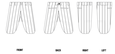 TCR Bobcats Custom Knicker Baseball Pant #BP4