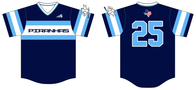 Piranhas Custom NanoDri Baseball Jersey #J42